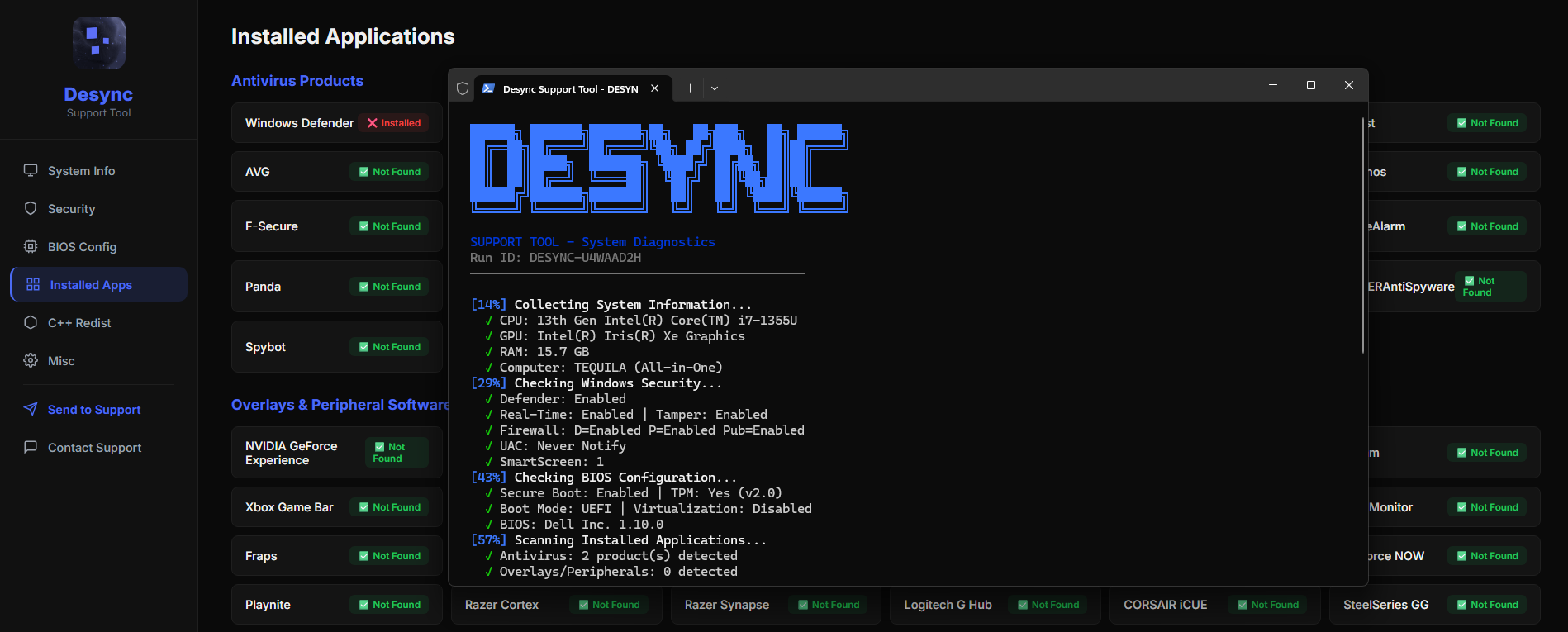 Support - Desync
